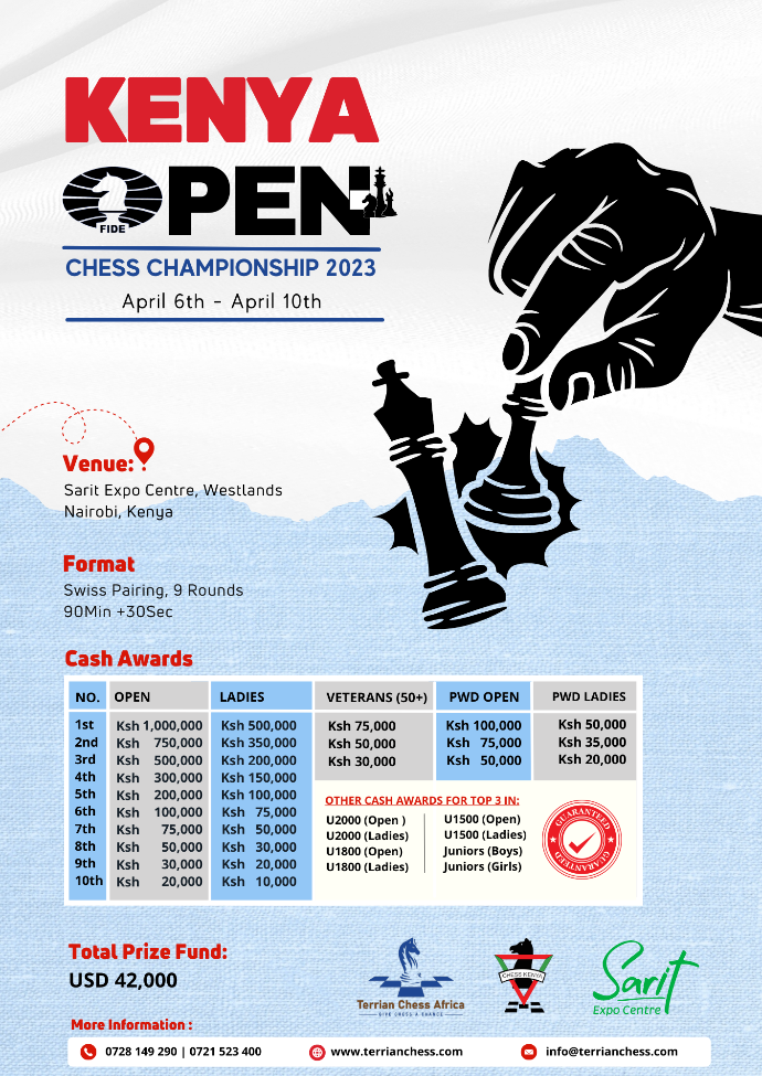 Kenya Open Chess Championship 2023 Prox Chess House